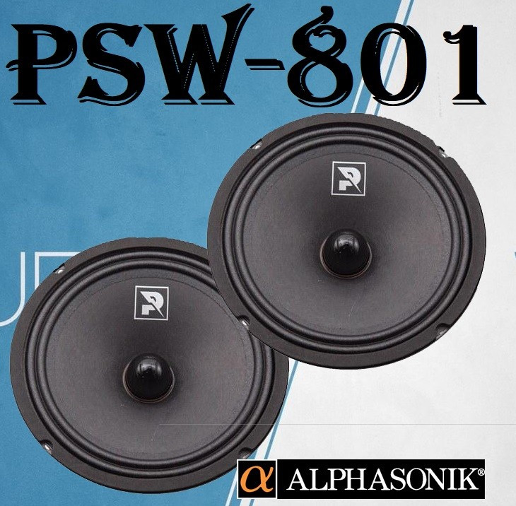 میدرنج آلفاسونیک مدل PSW-801 دایره ای 8 اینچ|ALPHASONIK midrange model PSW-801- 8 Inch